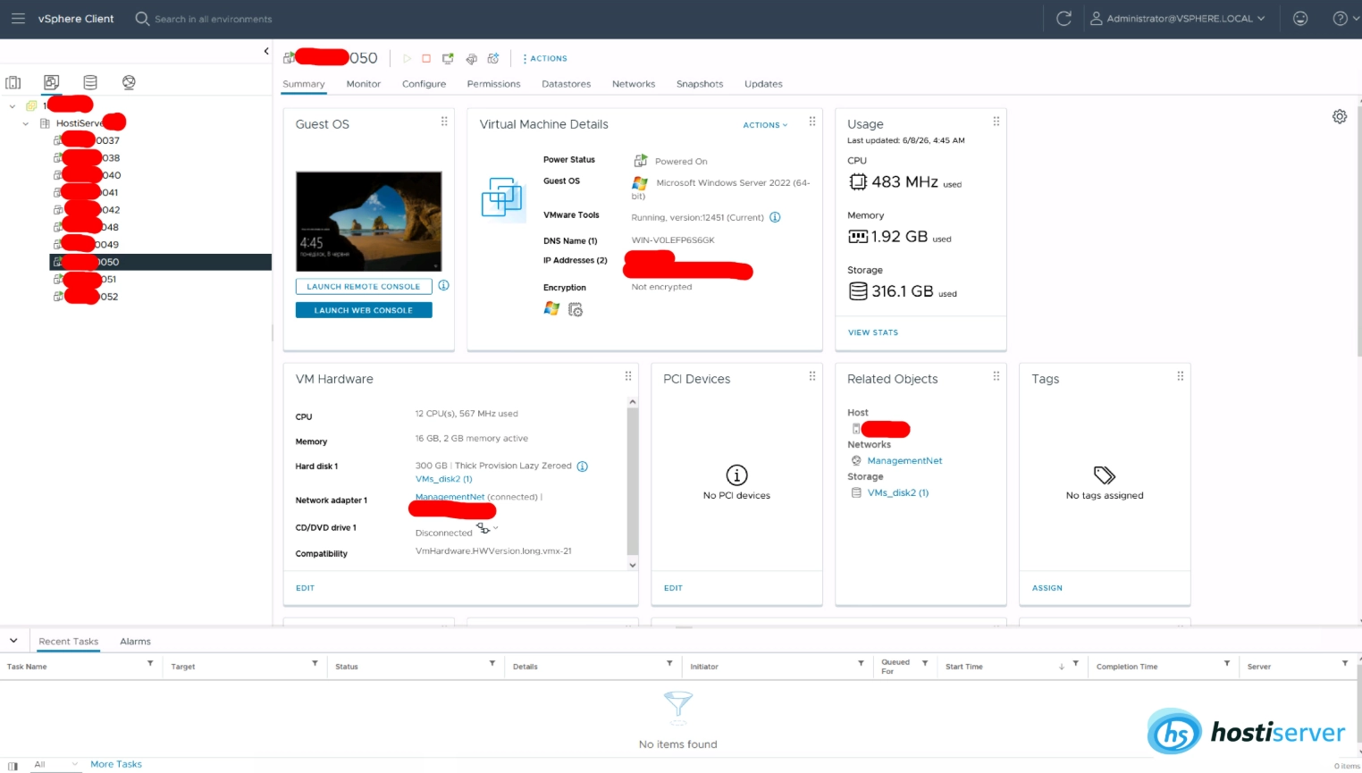 VMware ESXi jako součást vSphere — korporátní hypervizor s vMotion, DRS a FT